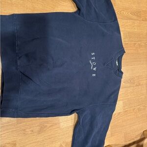 Stowe Navy Blue Crewneck